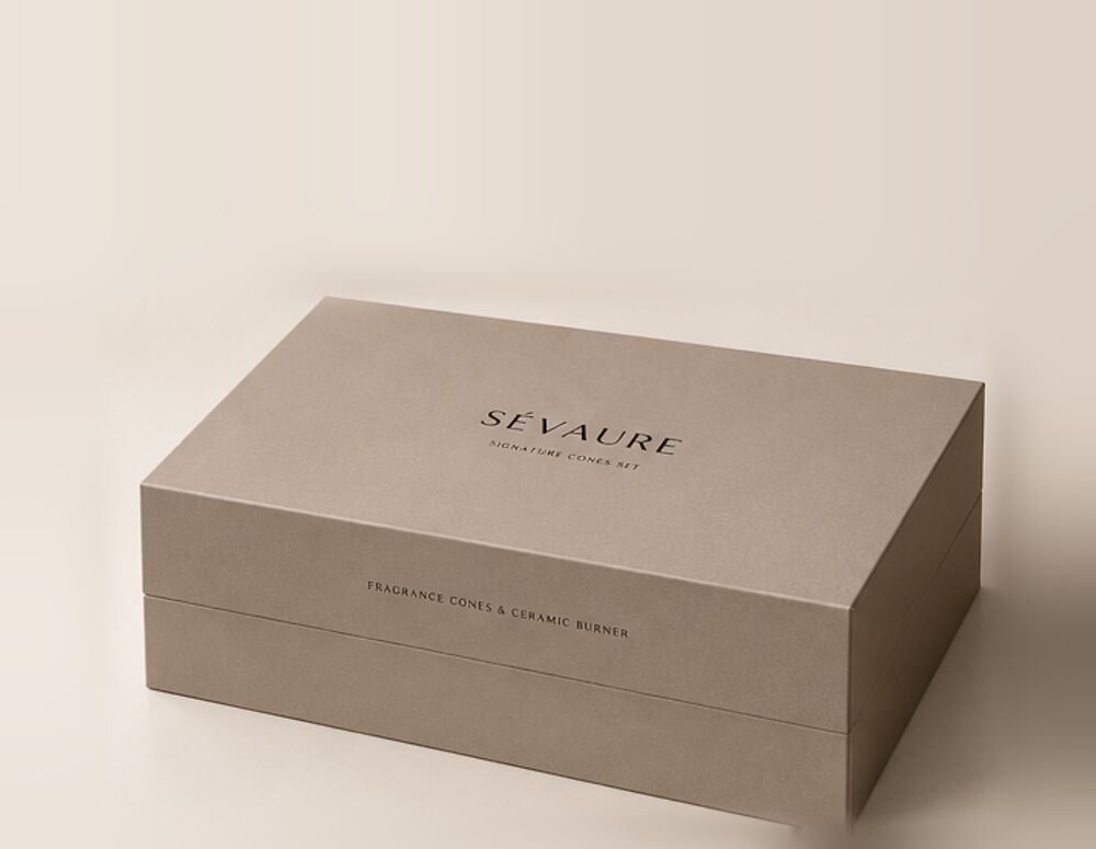 The Cones Set gift box in SÉVAURE greige